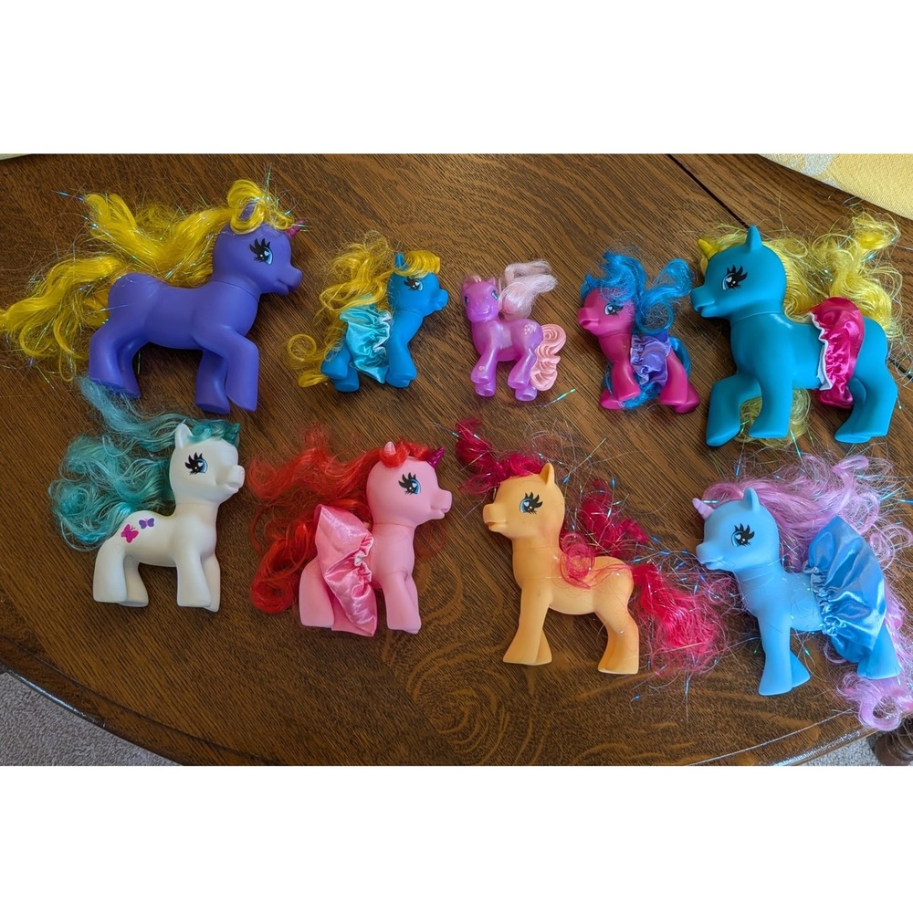 Vintage Little Pony Lot Tinsel Hair